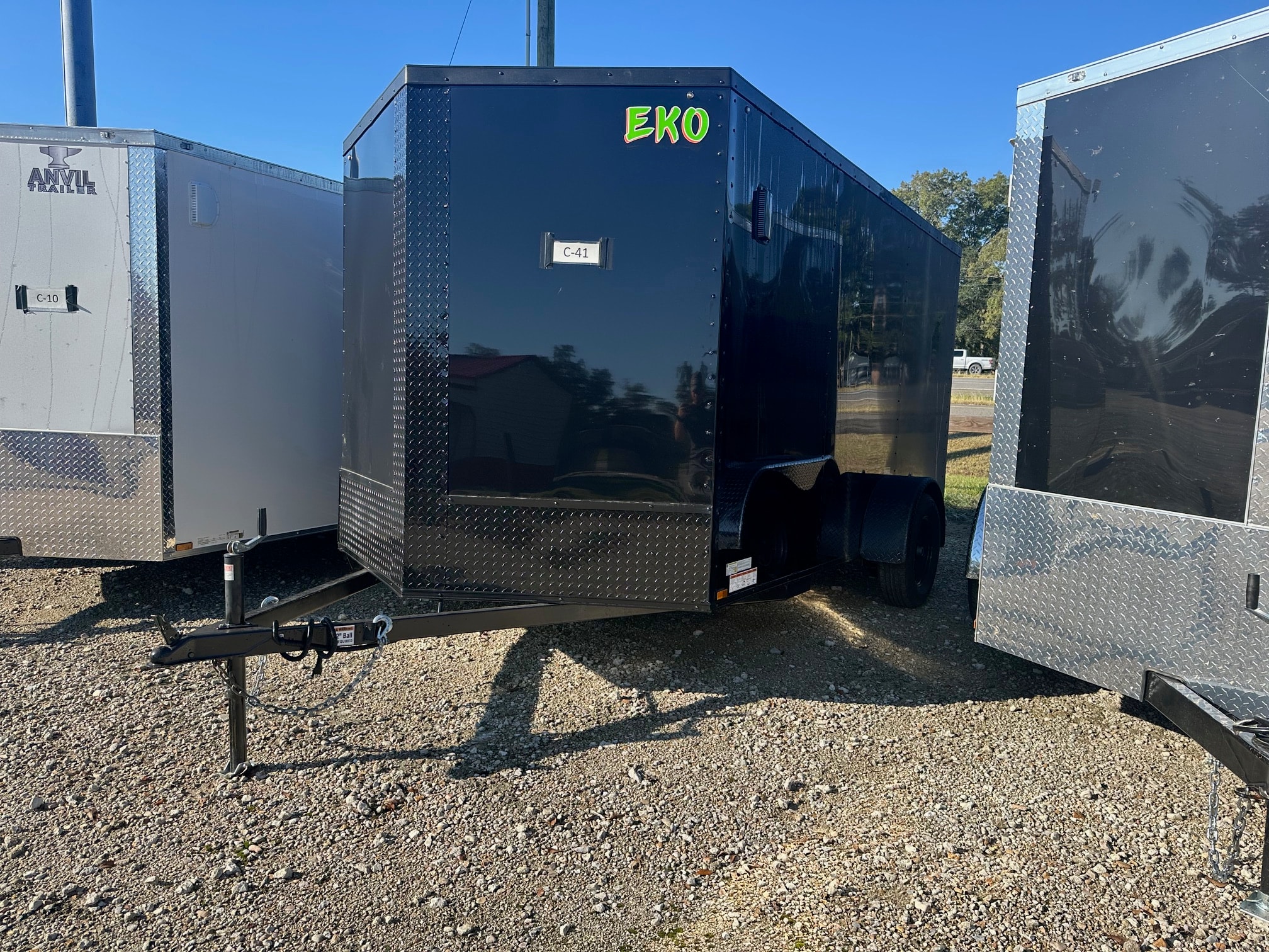 Arising EKO black blackout single axle enclosed cargo trailer