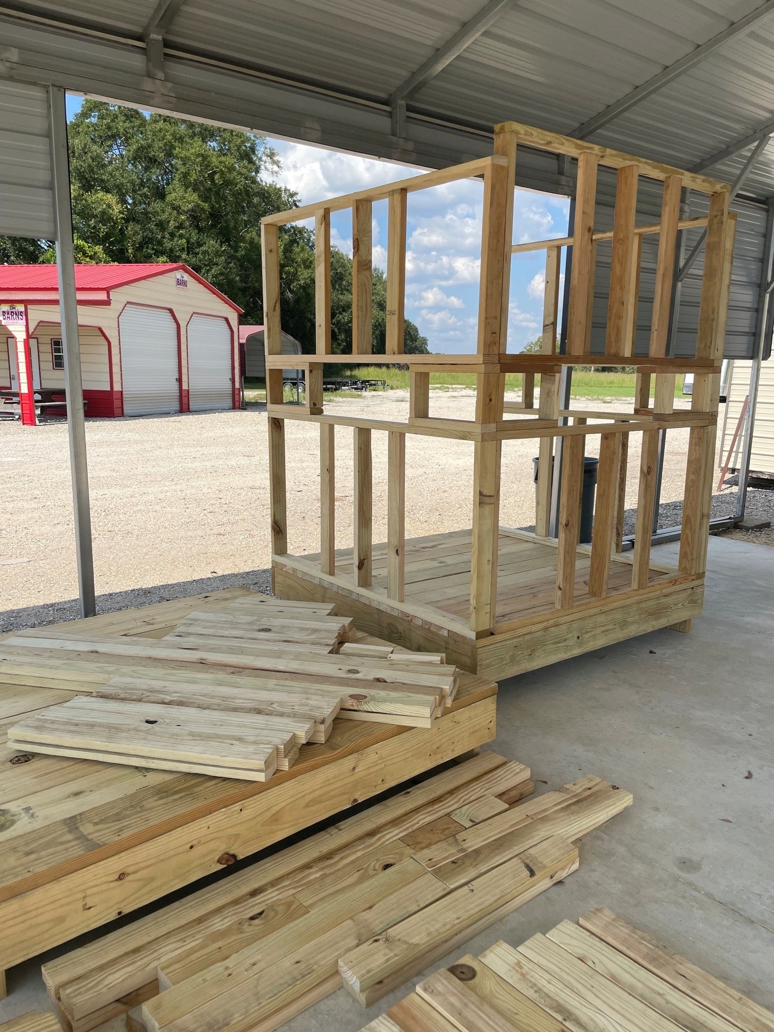 6x6 wood hunting blind wall frame – Delta Trailer Sales Carencro Louisiana