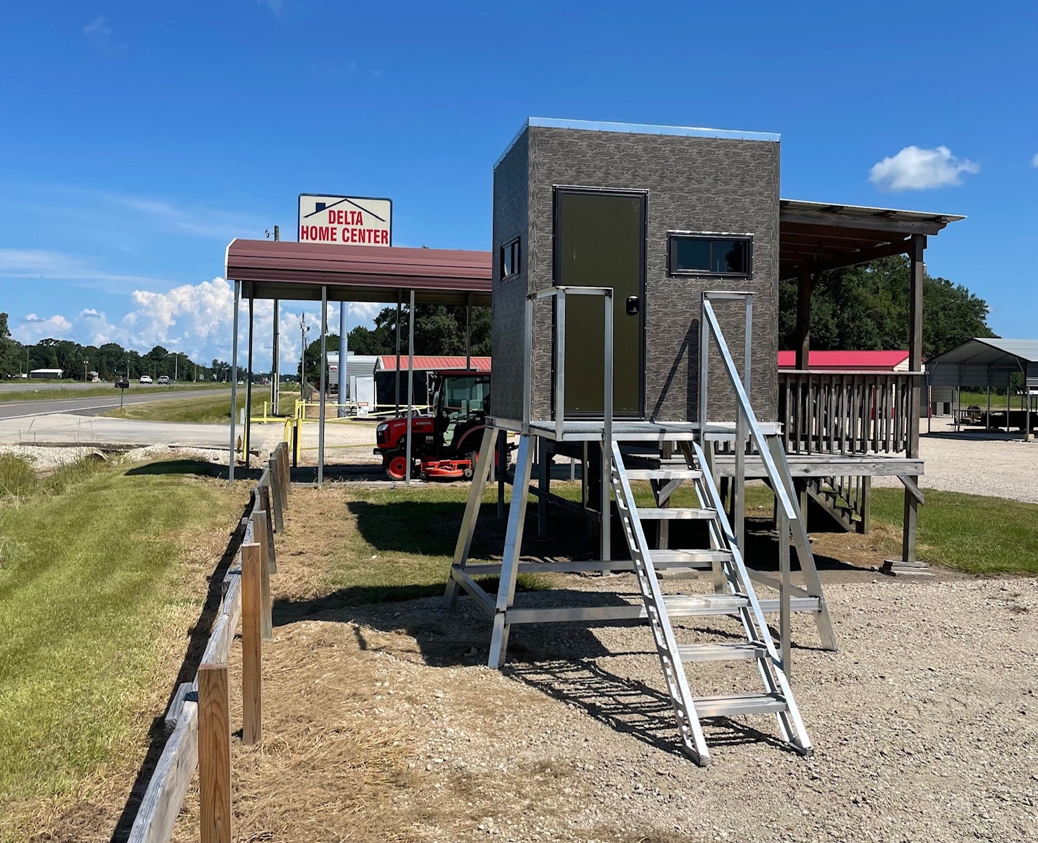 Deer stands for sale at Delta Trailer Sales lot – Carencro near Lafayette LA