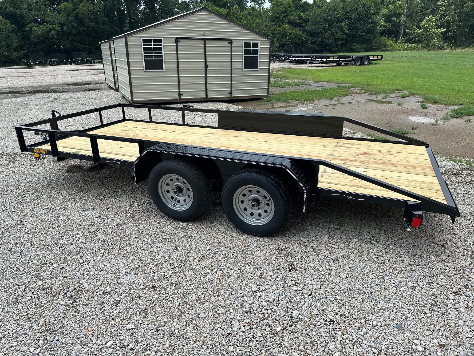 Kearney trailers on lot at Delta Trailer Sales