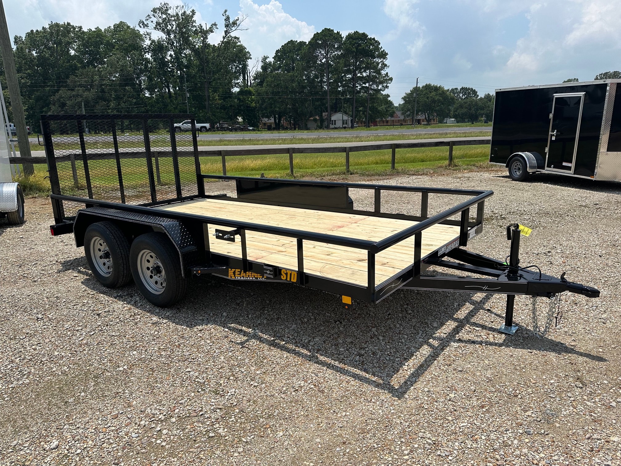Kearney single axle utility trailer black