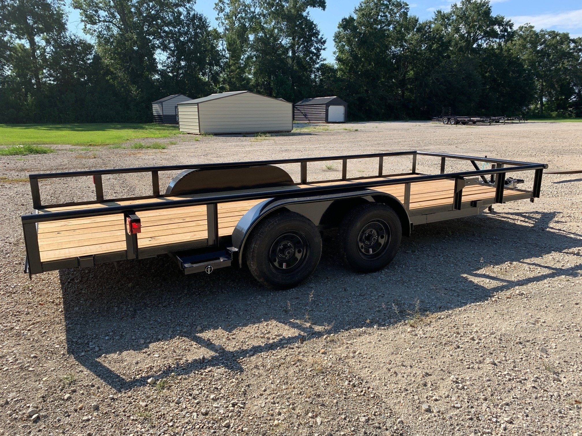 Long Run tandem axle utility trailer with ramps at Delta Trailer Sales Lafayette LA