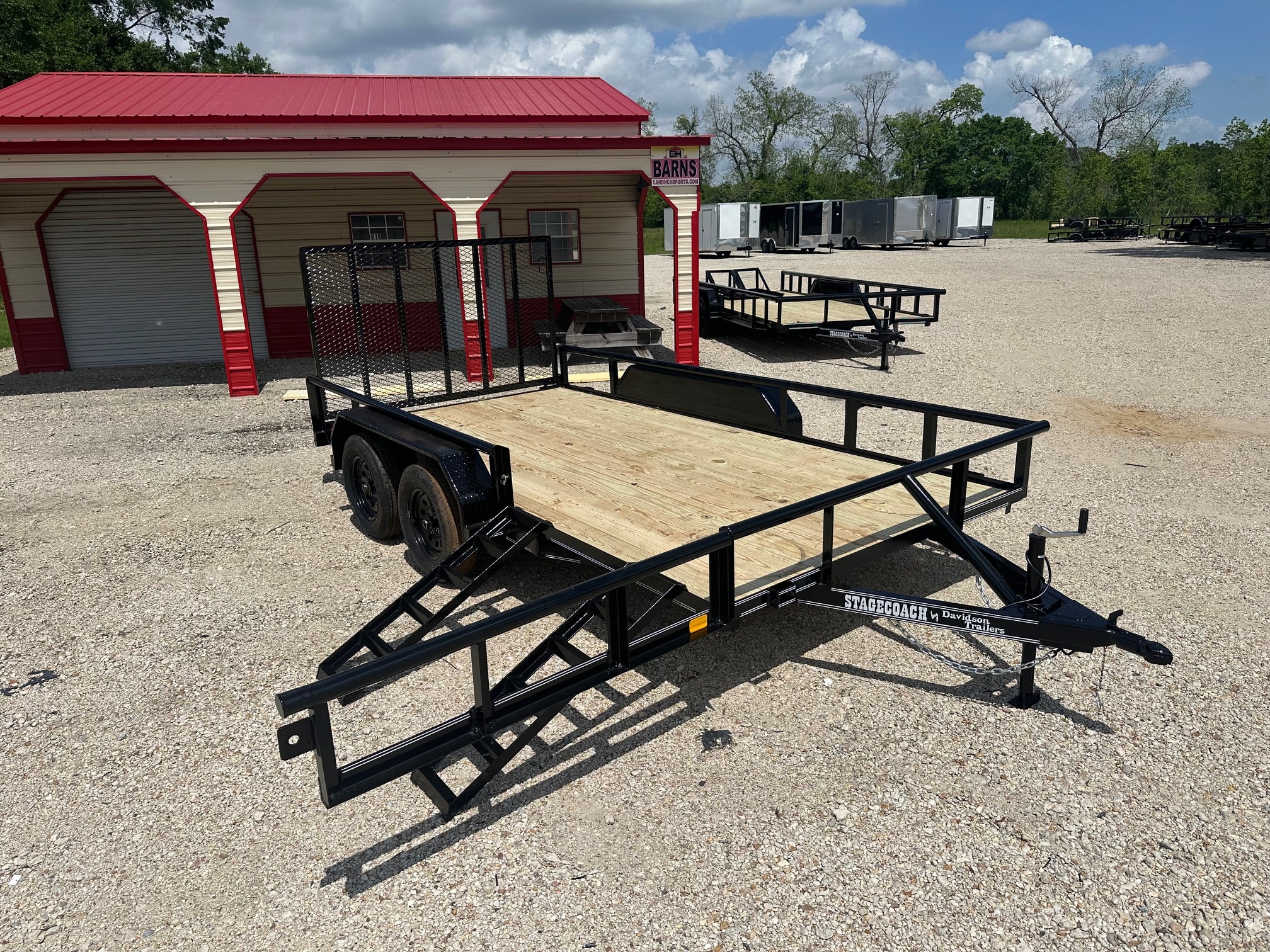 Davidson Stagecoach side entry utility trailer