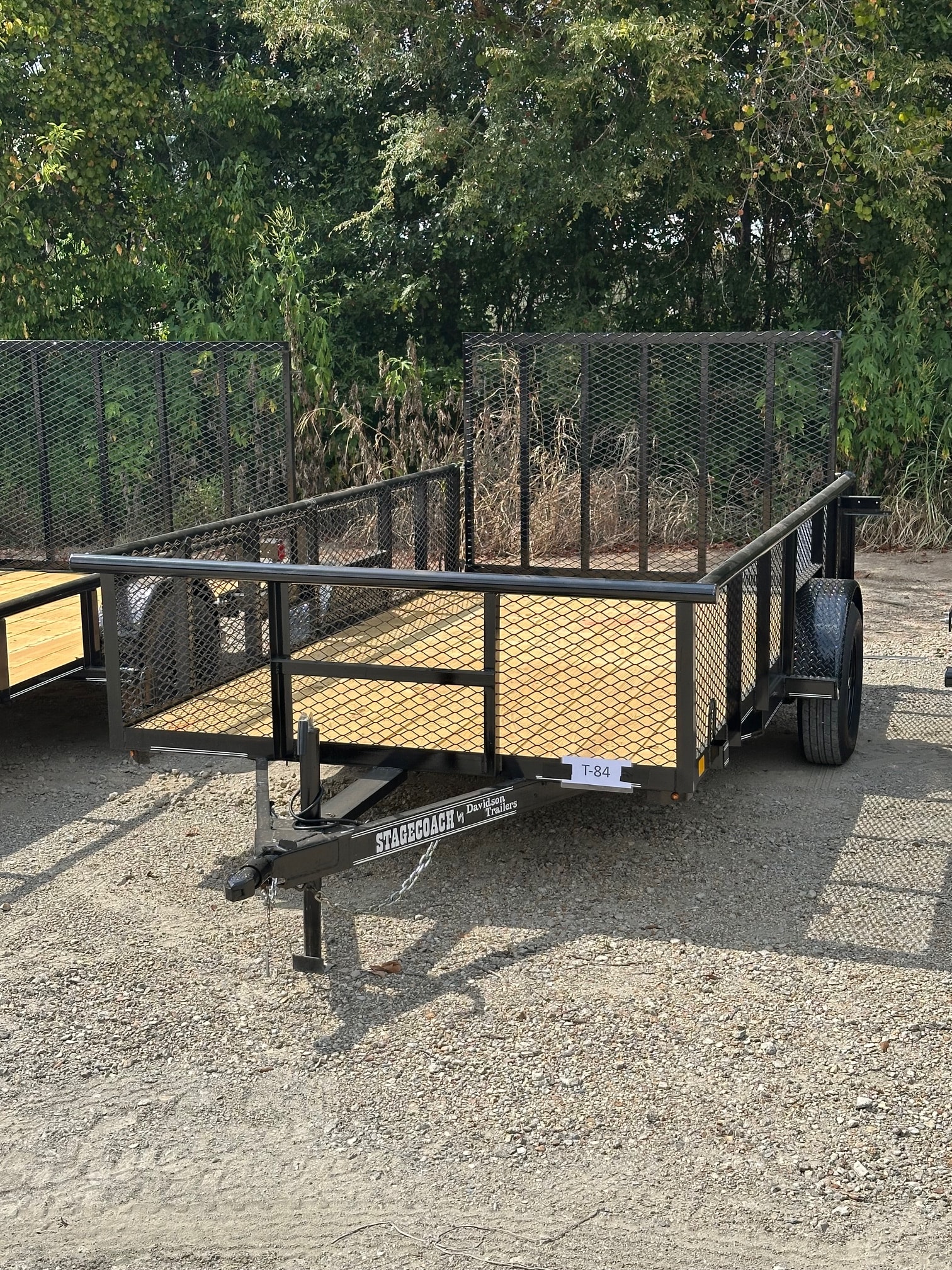 Davidson Stagecoach expanded metal sides utility trailer