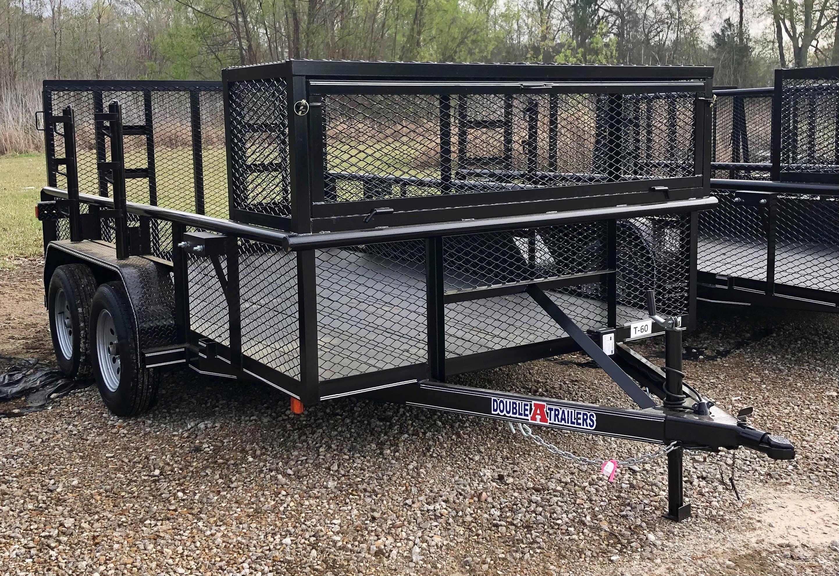 12ft Double Axle Landscape Trailer 2ft Sides